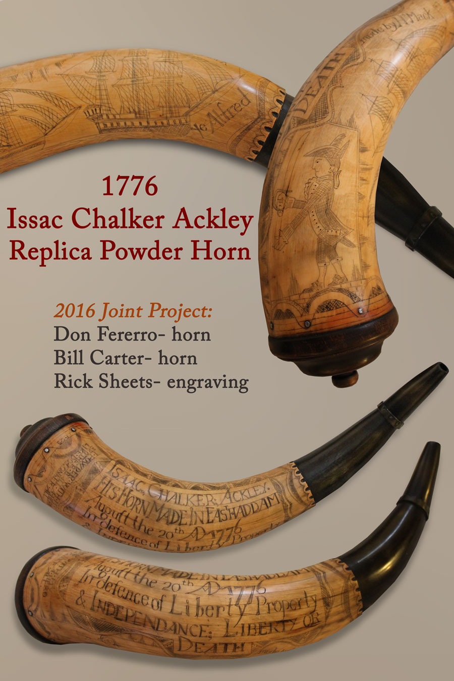 custom personal powder horn 