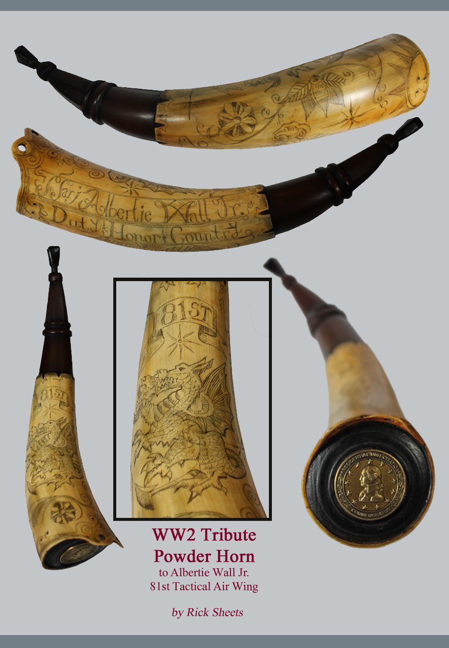 81st Tactical Fighter Wing Powder Horn